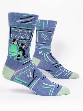 BlueQ Men's Crew Socks - I'm Gaming New Size 7-12